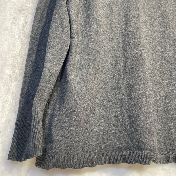 Eddie Bauer Mens V Neck Cashmere Cotton XXL Sweater Plain Professional Ribbed - Picture 3 of 8